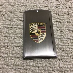 Porsche Aluminum Luggage Tag.